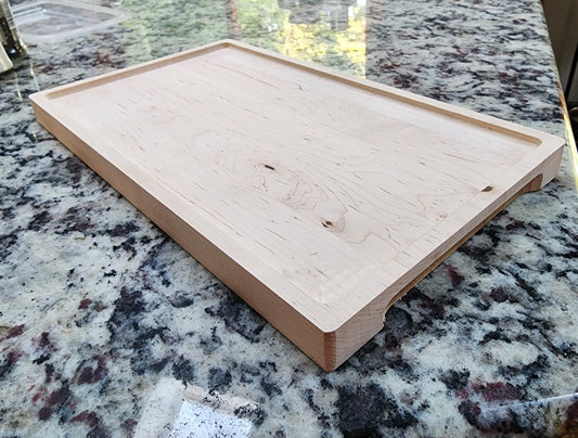 Wood tray with Laser Engraving